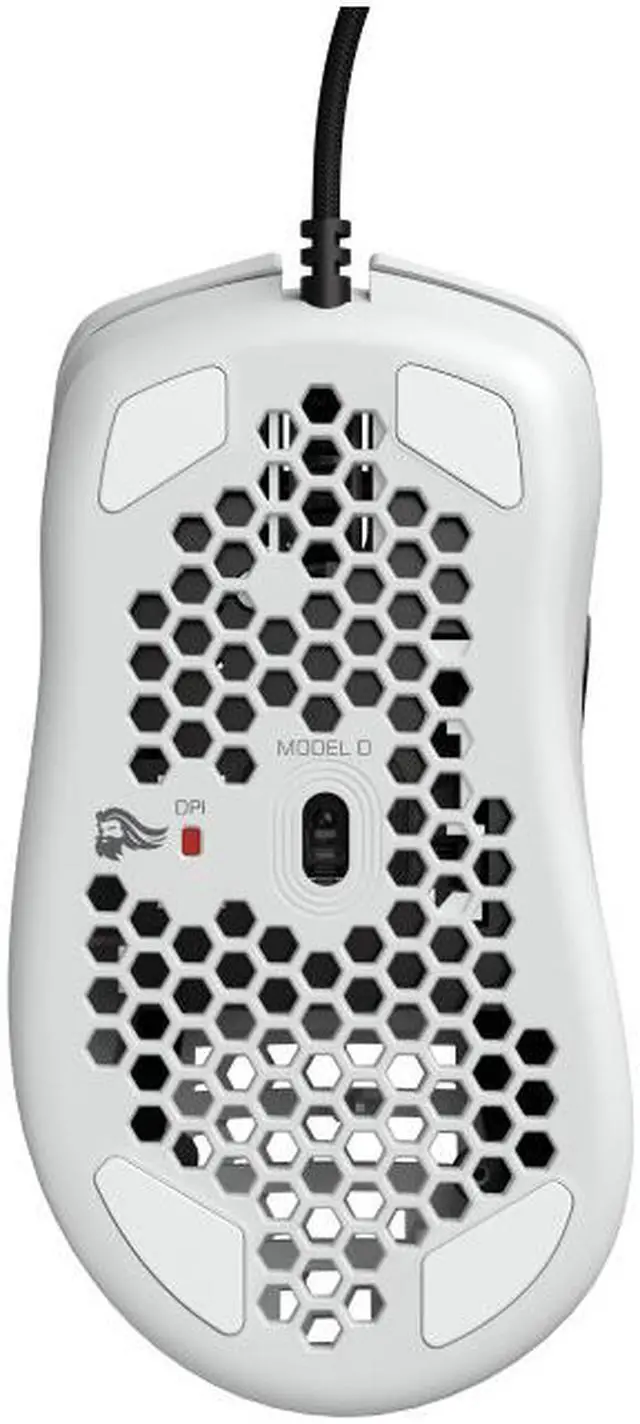 Alt view image 4 of 20 - Glorious Model D Matte White Wired Gaming Mouse