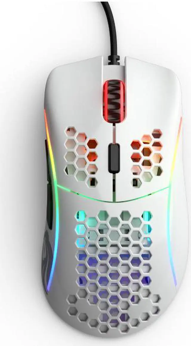 Alt view image 3 of 6 - Glorious Model D Glossy White Wired Gaming Mouse