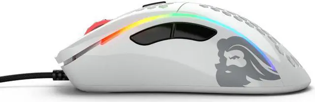 Alt view image 2 of 6 - Glorious Model D Glossy White Wired Gaming Mouse