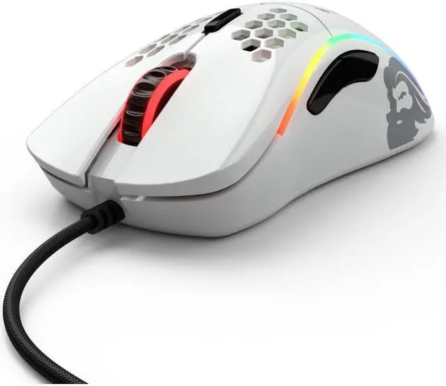 Main image of Glorious Model D Glossy White Wired Gaming Mouse