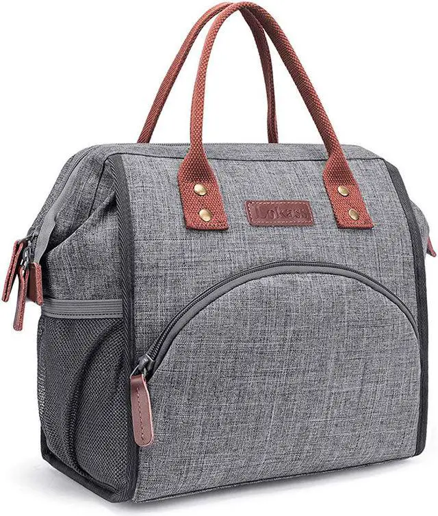 Main image of Hisen Waterproof Cooling Insulated Lunch Bag-Black (Grey)…