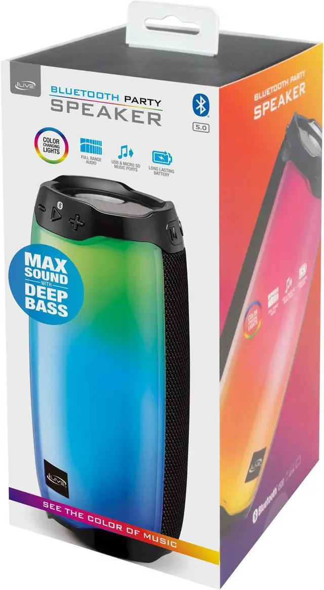 Alt view image 6 of 6 - iLive Bluetooth Party Speaker