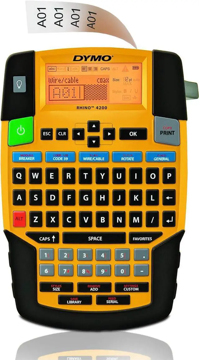 Alt view image 2 of 3 - DYMO Rhino 4200 Label Maker 2175088