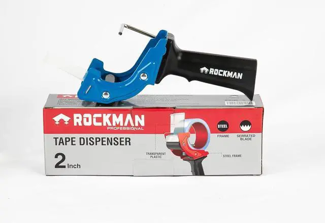 Alt view image 3 of 5 - Rockman tools Professional Fast Reload Tape Dispenser Gun - Durable Sharp Edge Ideal for Shipping, Warehouse, and Moving, Suitable for 2-inch Tape