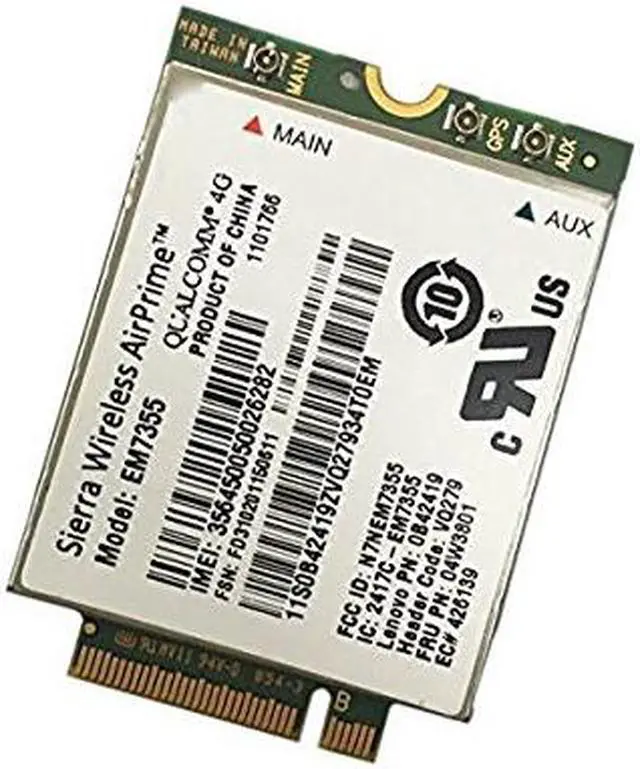 Main image of EM7355 Gobi5000 LTE/EVDO/HSPA+ 42Mbps NGFF M.2 Card 4G Module USE For Lenovo Thinkpad T431s T440 T440s T440p T540P W540 X240 FRU: 04W3801