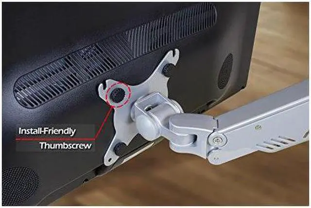 Alt view image 3 of 3 - DoubleSight Full Motion Articulating Single Monitor Arm, Adjustable Height, Upto 30" Monitor (DS-25XE)