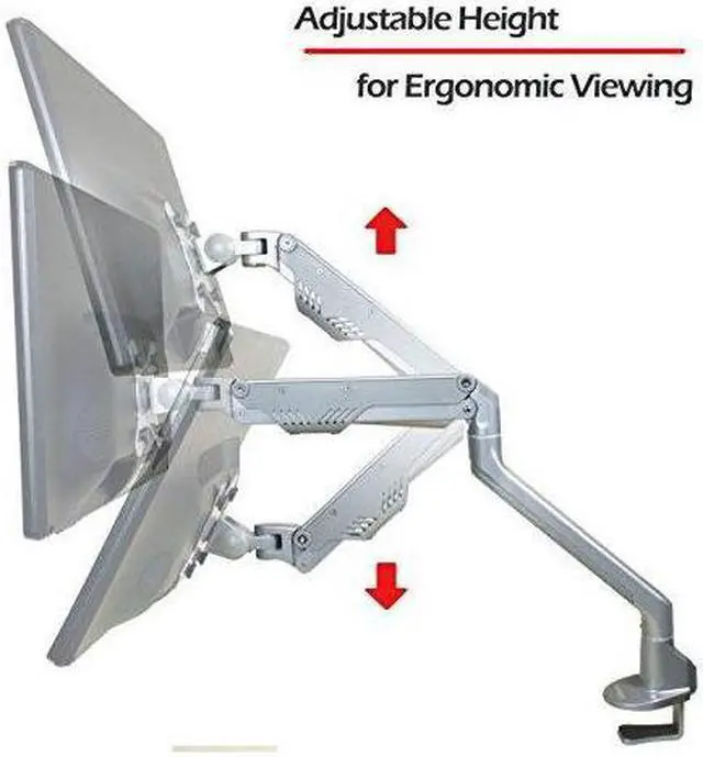Main image of DoubleSight Full Motion Articulating Single Monitor Arm, Adjustable Height, Upto 30" Monitor (DS-25XE)
