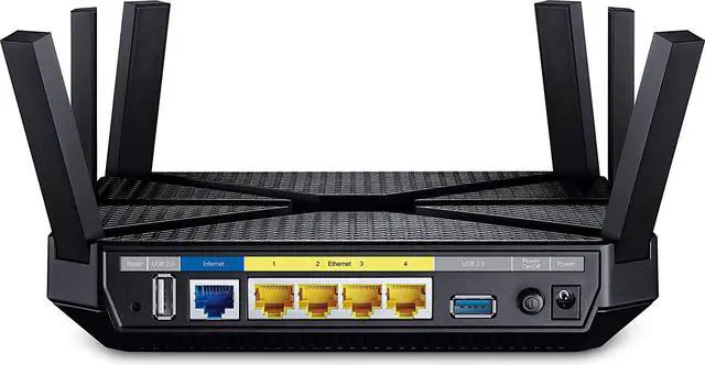 Alt view image 2 of 5 - TP-Link AC3200 Wireless Wi-Fi Tri-Band Gigabit Router (Archer C3200)