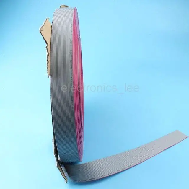 Alt view image 2 of 3 - 1m FC-26P 26Pin Way 1.27mm Pitch Gray Flat Ribbon Cable for 2.54mm FC Connectors