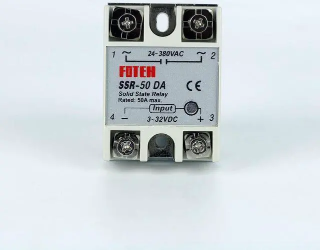 Main image of SSR-50DA DC-AC SSR Solid State Relay DC 3-32V to AC 24-380V Single-Phase 50A