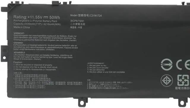 Alt view image 2 of 7 - 66Wh C41N1731 battery for Asus ROG Strix GL504 GL504GM