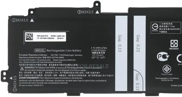 Alt view image 2 of 3 - 47WH MC02XL battery for HP Elite X2 G8