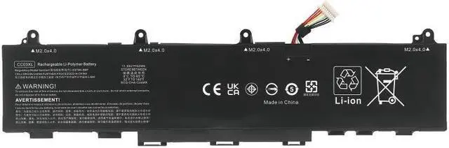 Alt view image 2 of 4 - 53Wh CC03XL battery for HP ZBook Firefly 14 G7 G8 EliteBook 830 835 840 845