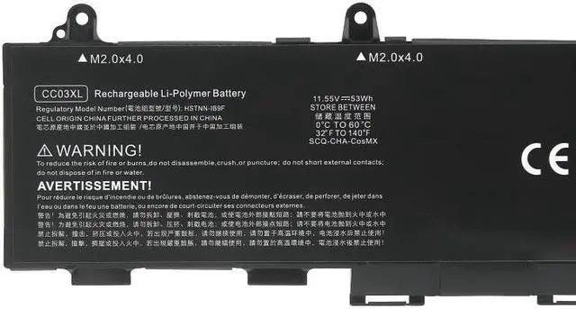 Main image of 53Wh CC03XL battery for HP ZBook Firefly 14 G7 G8 EliteBook 830 835 840 845