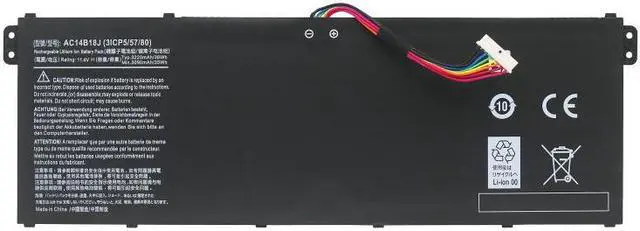Main image of 36Wh AC14B18J for Acer  Aspire ES1-111M ES1-131 ES1-52