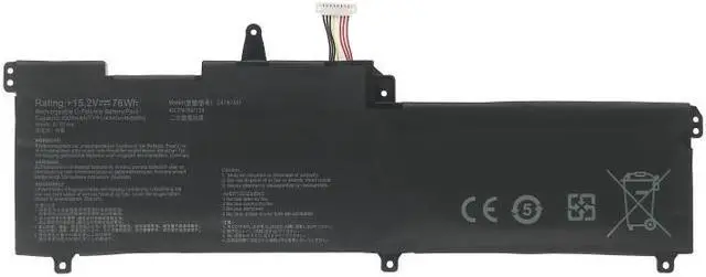 Alt view image 2 of 4 - 76Wh C41N1541 for Asus ROG Strix GL702 GL702V GL702VT GL702VM GL702VMK