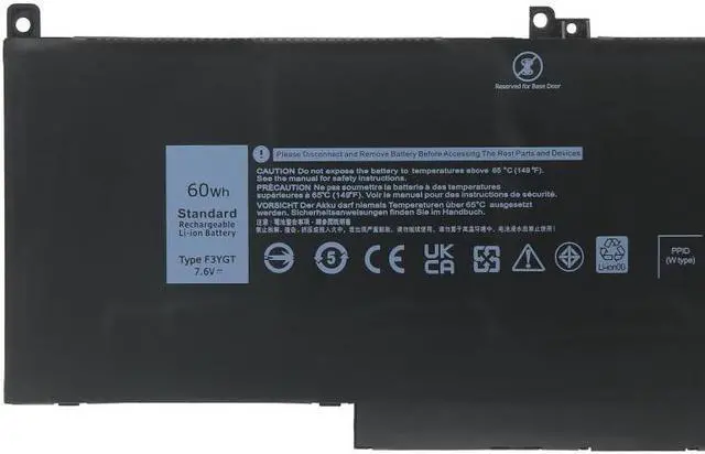 Alt view image 2 of 4 - 60Wh  F3YGT for dell Latitude E7280 E7480 7480 7490 7380 7390