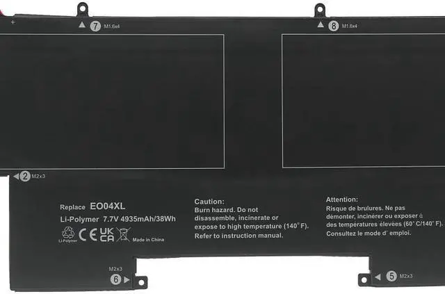 Main image of 38Wh EO04XL battery for HP EliteBook Folio G1 P4P84PT