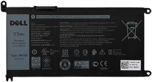 Main image of 33WH 7MTOR battery for DELL Battery Chromebook 3400 5488 5493