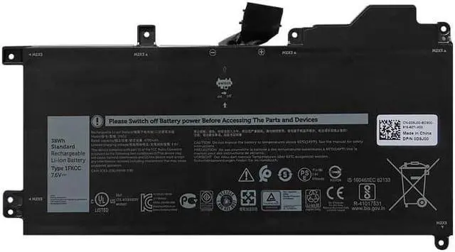 Main image of 38WH 1FKCC battery for DELL latitude laptop 7210 2-1 laptop