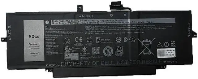 Main image of 50WH 47XV3 battery for DELL 5Y3T9 laptop battery