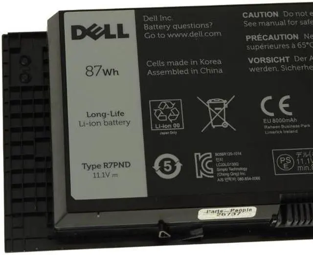 Main image of 87WH R7PND battery for DELL OEM Precision M4600 M4700 M4800 M6600