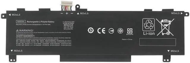 Main image of L84394-005 SD03XL Battery for HP Omen 15 2020 15-EK0000 / 15-EN0000 Series |3-Cell | Replaces HSTNN-089U, HSTNN-DB9U, L84392-005 | HP Chromebook 13 G1