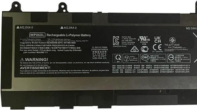 Alt view image 2 of 3 - 76WH WP06XL battery for HP ZBook Firefly 16 G10 Mobile Workstation