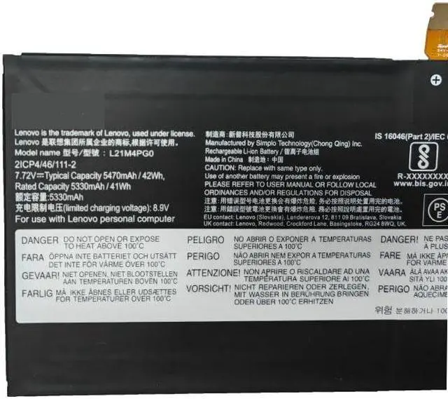Main image of 42WH L21M4PG0 battery for Lenovo L21M4PG0 5B11D64650 Laptop