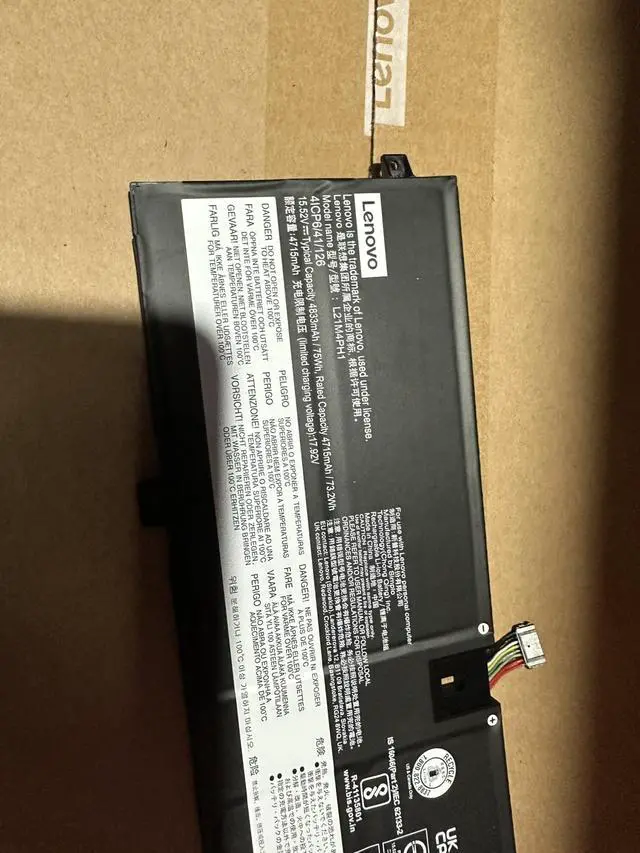 Alt view image 2 of 3 - 75WH L21M4PH1 battery for Lenovo Yoga Slim 9 14IAP7-82T0000XIX