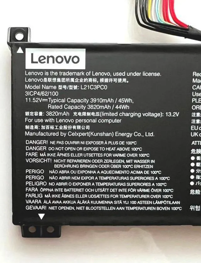 Alt view image 2 of 3 - 45WH L21M3PC0 battery for Lenovo IdeaPad Gaming 3 15IAH7 15ARH7