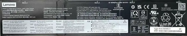 Alt view image 2 of 3 - 57WH L20M3PD4 battery for Lenovo ThinkPad E14 E15