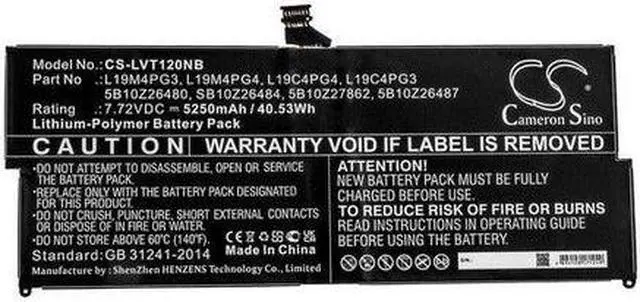 Main image of 42WH L19M4PG4 battery for Lenovo ThinkPad X12