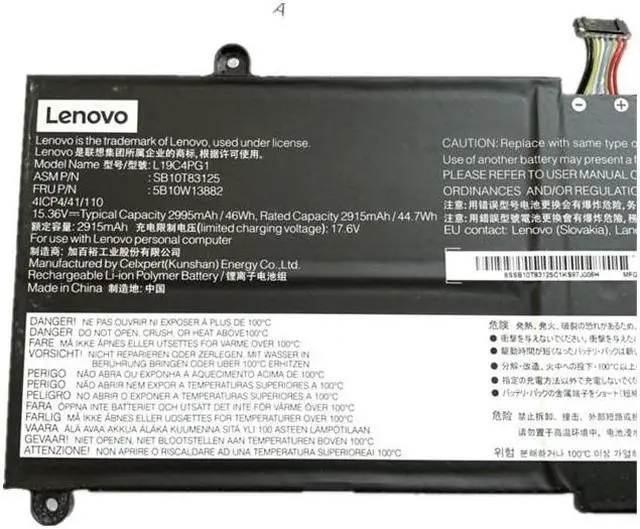 Main image of 46WH L19M4PG1 battery for Lenovo ThinkPad 11e Yoga 6th Gen