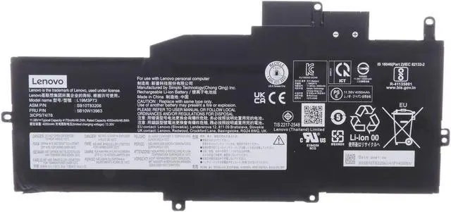Main image of 48.2WH L19M3P73 battery for Lenovo ThinkPad X1 Nano Gen 1st