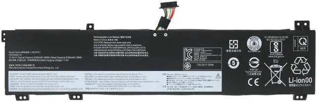 Alt view image 2 of 3 - 60WH L19M4PC1 battery for Lenovo Legion 5-15ARH05H 5-15IMH05H