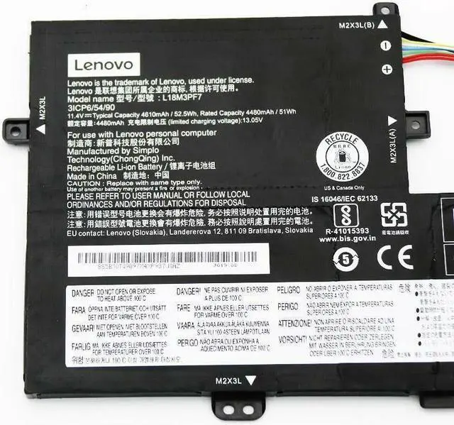 Main image of 52.5WH L18M3PF7 battery for Lenovo Ideapad S340 C340-15 C340-15