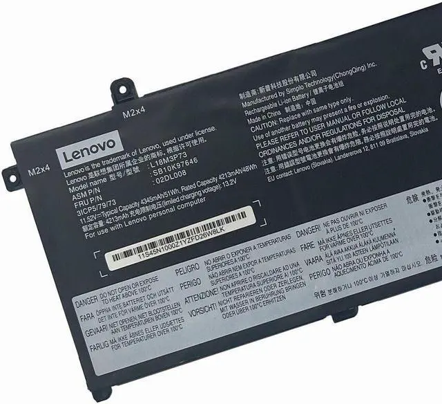 Alt view image 3 of 3 - 51WH L18M3P73 battery for Lenovo ThinkPad T490 T495 P43S T14