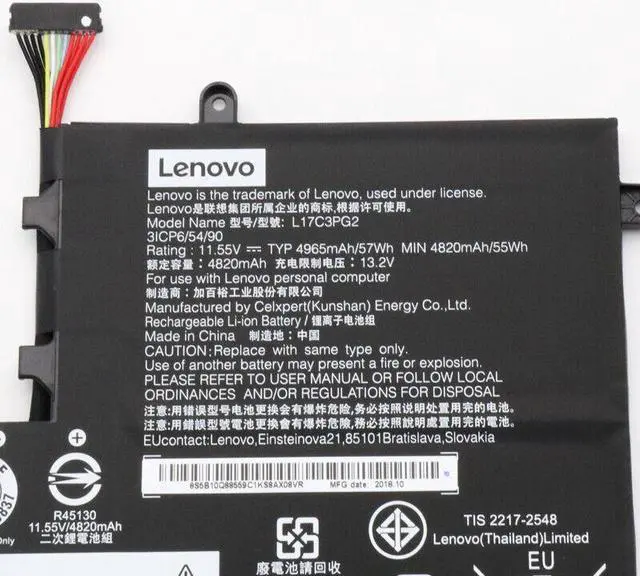 Alt view image 3 of 4 - 57WH L17C3PG2 battery for Lenovo Legion Y730 Y740-15ICH 15ICHg
