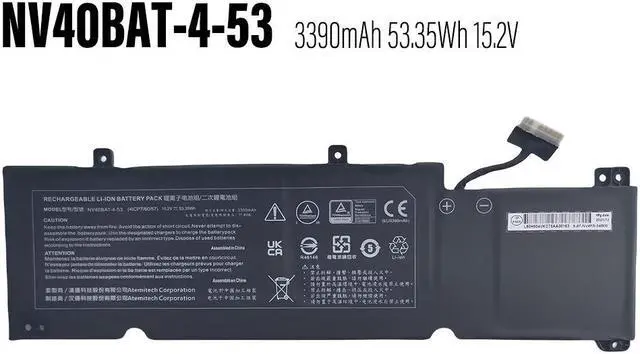 Main image of 49WH NV40BAT-4-49 battery for Clevo XMG Core 14 Thunderobot IGER S1 Hasee S7