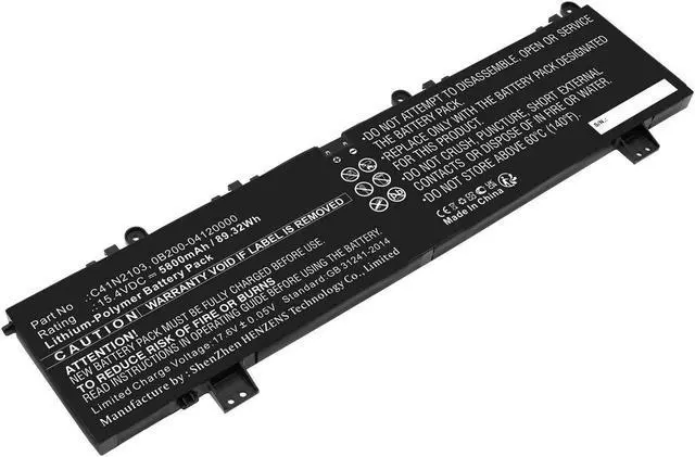 Alt view image 2 of 2 - 90WH C41N2103 battery for Asus ROG Zephyrus Duo 16 GX650RM GX650RS