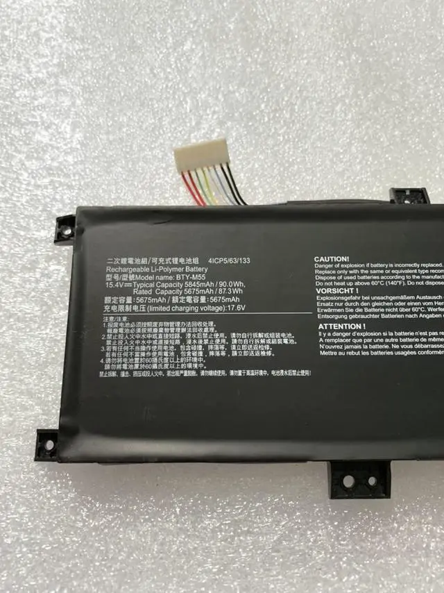 Alt view image 2 of 2 - 90WH BTY-M55 battery for MSI Alpha 15 B5EX A3DDK B5EEK A4DEK