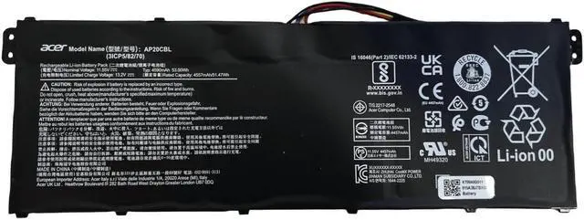 Main image of 53WH AP20CBL battery for Acer Aspire 5 A515-45 Swift SF314 R5-5500U