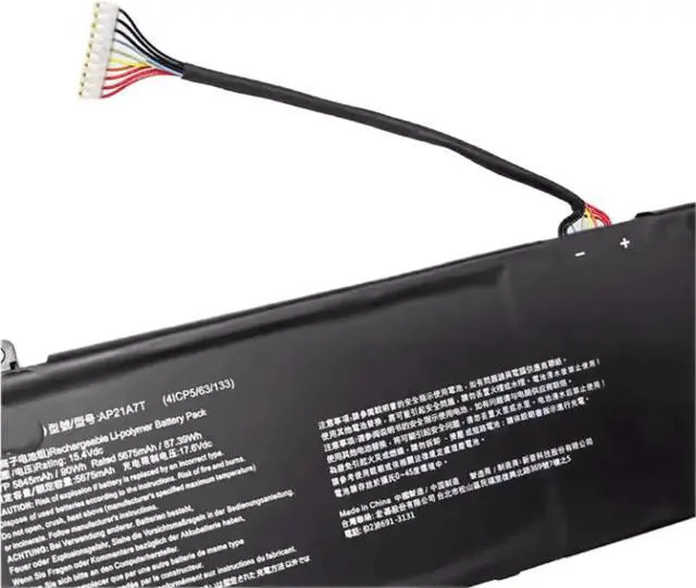 Alt view image 3 of 3 - 88.02WH AP21A8T battery for Acer Nitro 5 AN517-55 Helios 300