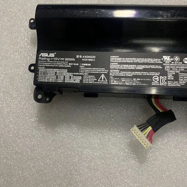 Alt view image 2 of 4 - 96WH A42N1520 battery for Asus ROG G752VY GFX72 GFX72V G752VS
