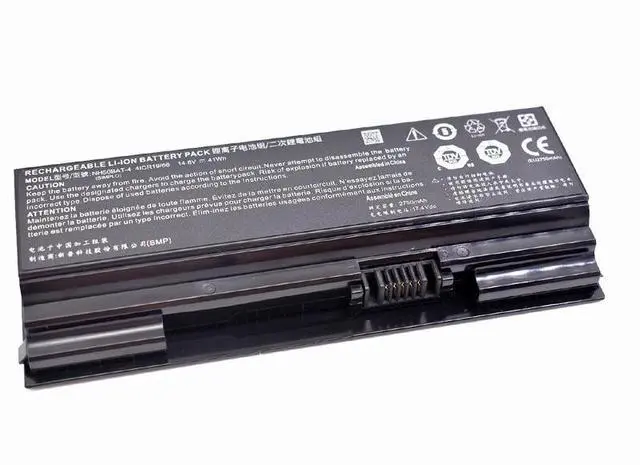 Alt view image 3 of 3 - NH50BAT-4 14.6V 41Wh (2750mAh) Li-ion Laptop Battery for Clevo NH50/NH55/NH58/NH70 Series & HASEE/Thunderobot Gaming Laptops  Compatible with Part # 6-87-NH50S-41C00