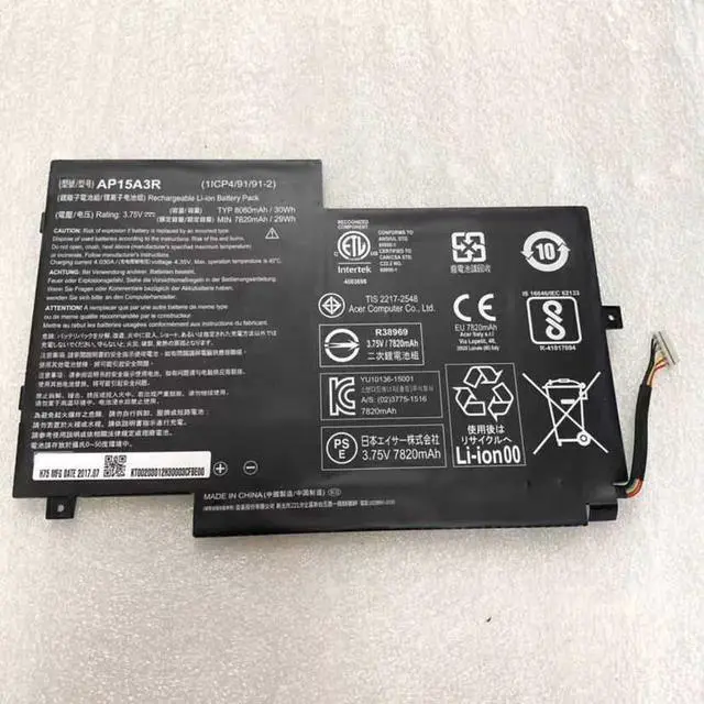 Main image of AP15A3R Battery for Acer Switch 10 SW3-013 | 3.75V 8060mAh | KT.00203.009
