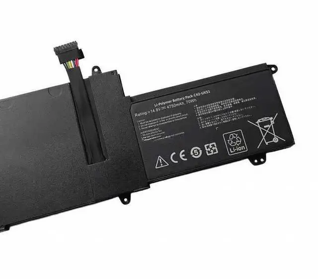 Main image of C42-UX51 70Wh Battery for ASUS ZenBook UX51 UX51V UX51VZ U500VZ Series  | 14.8V Li-ion Replacement | Compatible with UX51VZ-CN035H, U500VZ-CN032H, UX51VZA & More | Long-Lasting Power