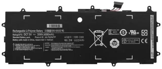 Main image of AA-PBZN2TP 7.5V 30Wh (4080mAh) Li-ion Battery for Samsung NP905S3G/NP915S3G/NP910S3G/XE500T1C - Compatible with BA43-00355A