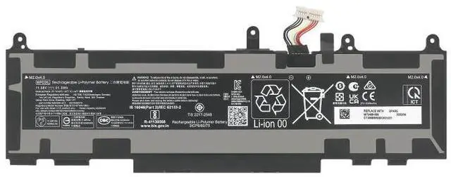 Main image of HP WP03XL Battery (4249mAh, 51Wh) for HP EliteBook G9 Series & Split X2 13-M000  OEM Part # WP03XL, HSTNN-LB9C, M64305-2C1